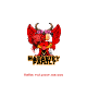Přední strana trička Harakiry family,last