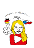 Grafika trička Máma v Německu - Kačka palec nahoru