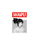 Přední strana trička WAIFU